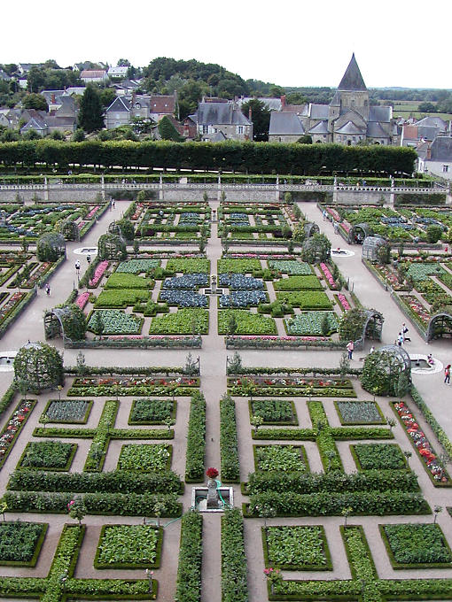 Garden Renaissance-Garten, Château de Villandry, Frankreich.
