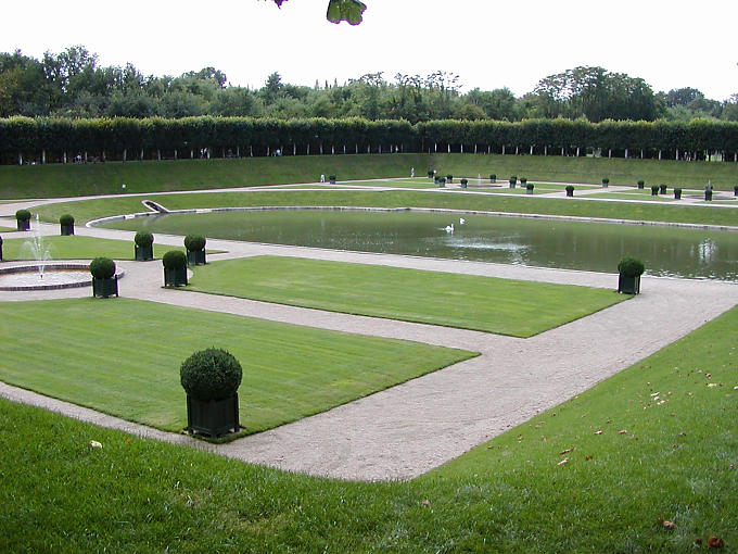 The Water Garden, Château de Villandry, Frankreich.