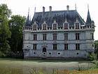Hintere Fassade des Schlosses von Azay-le-Rideau, Frankreich.