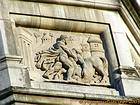 Herkules tötet die Zentaur Eurytion, Chateau de Blois, Frankreich.