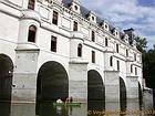 Diane Boot unter den Bögen, Chenonceau, Frankreich.