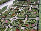 Garten ornamental, Liebe Gärten Villandry, Frankreich.