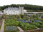 Blick vom Vorgarten, Château de Villandry, Frankreich.
