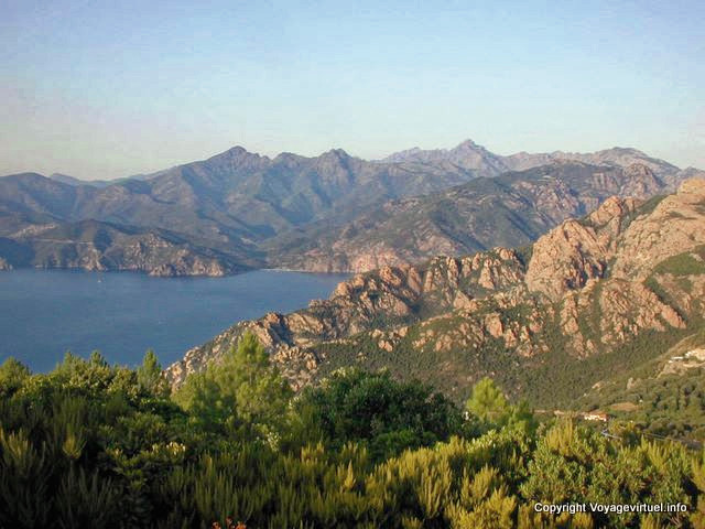Panorama auf den Golf von Porto, Korsika