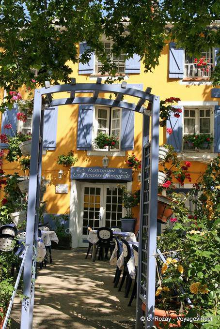 Collobrières, Restaurant Terrasse Provençale, Provence, Frankreich