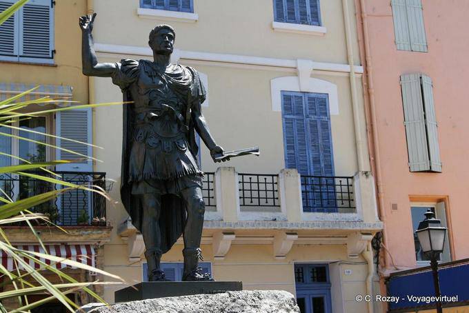 Fréjus Statue von Julius Caesar, Provence, Frankreich