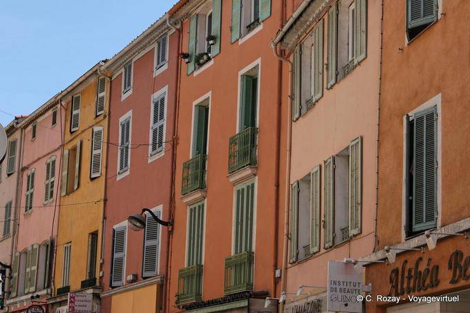 Fréjus, Straßen Farben, Provence, Frankreich