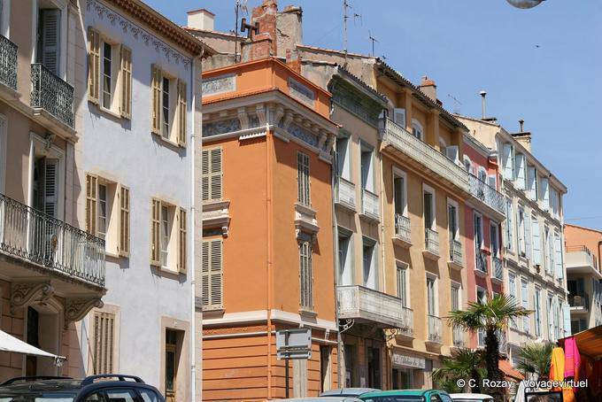 Fréjus Straße Desaugiers, Provence, Frankreich