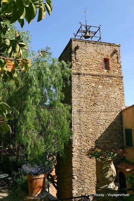 Bormes-les-Mimosas, mittelalterliche Glockenturm, Provence, Frankreich