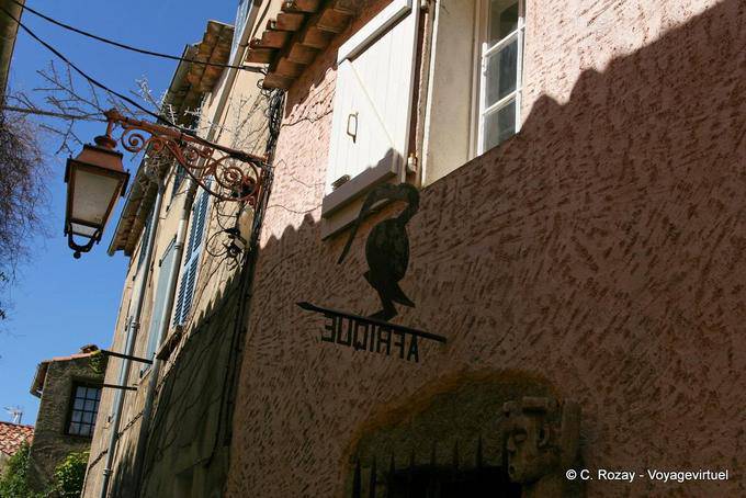 Ramatuelle Straße Sarazenen, Provence, Frankreich