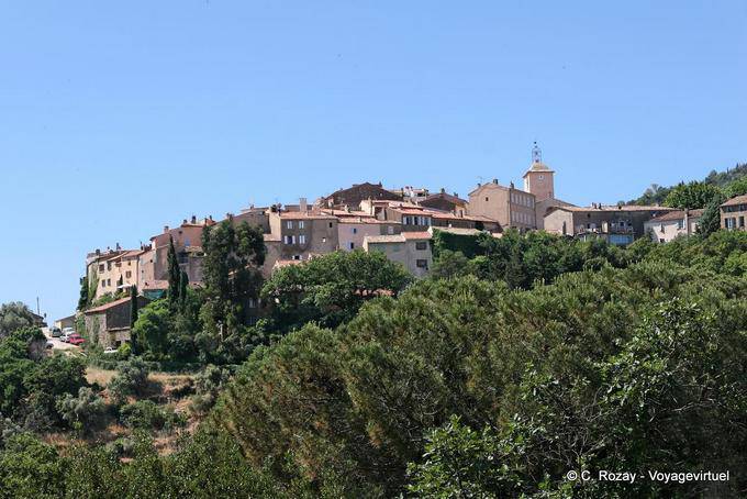 Ramatuelle, Blick auf das Dorf, Provence, Frankreich