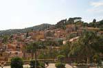 Panoramablick von Bormes les Mimosas, Frankreich.