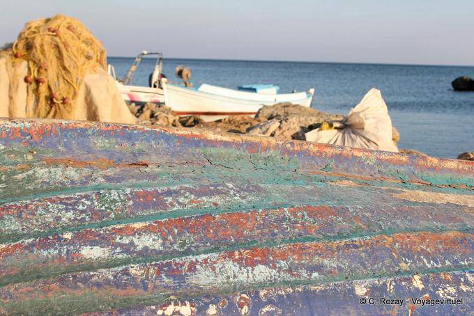 Farbige Metallzersetzungs Fragokastello - Kreta, Griechenland