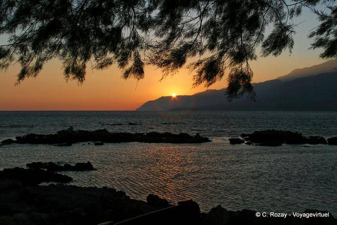 Sonnenuntergang auf Fragokastello - Kreta, Griechenland