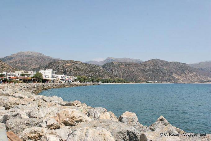 Paleochora, Blick von der Kaimauer Seite - Kreta, Griechenland