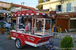 Verkäufer Popcorn und Süßigkeiten, Georgioupoli, Kreta.