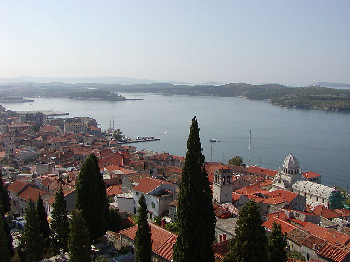Sibenik, Blick von der Festung Sainte-Anne, Kroatien