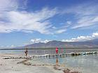 Die fragile Ponton werde Barahona Enriquillo See Isla, Dominikanische Rep..