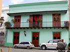 Grünes Haus in Santo Domingo, Dominikanische Rep..