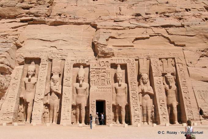 Rückgang der Pylon Nefertari Tempel Abu Simbel - Aegypten