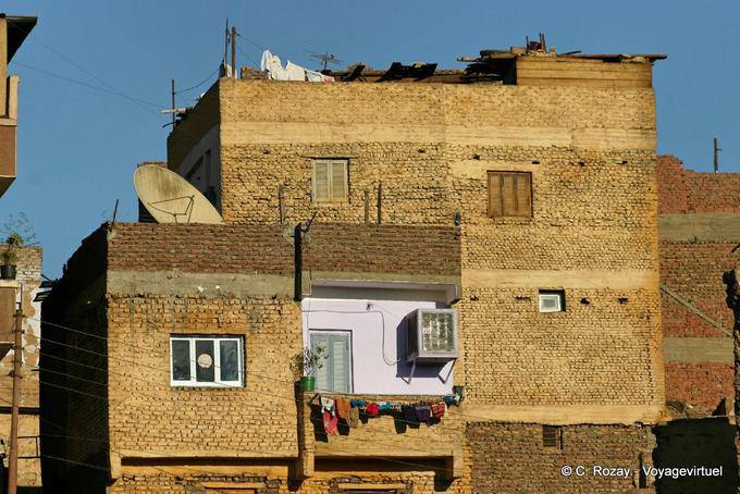 Haus typischen Ziegeln, Assuan - Aegypten