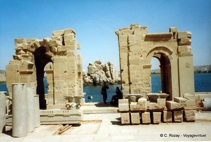 Römischen Tor, Tempel von Philae - Aegypten