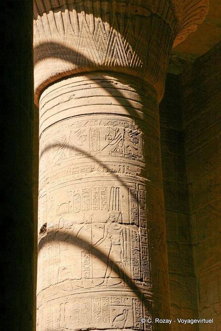 Spalte der Tempel der Isis, Philae - Aegypten