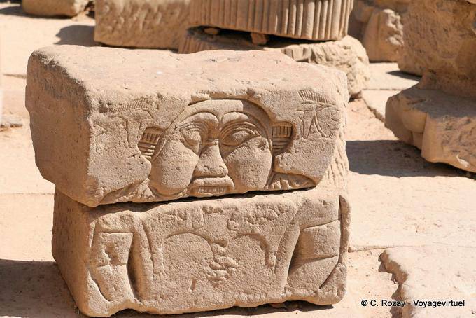Bes gnome, Philae-Tempel - Aegypten