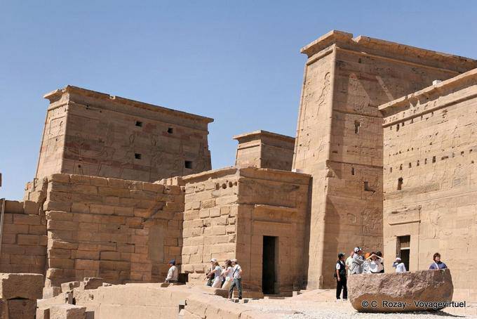 Außenansicht ist, Philae-Tempel - Aegypten
