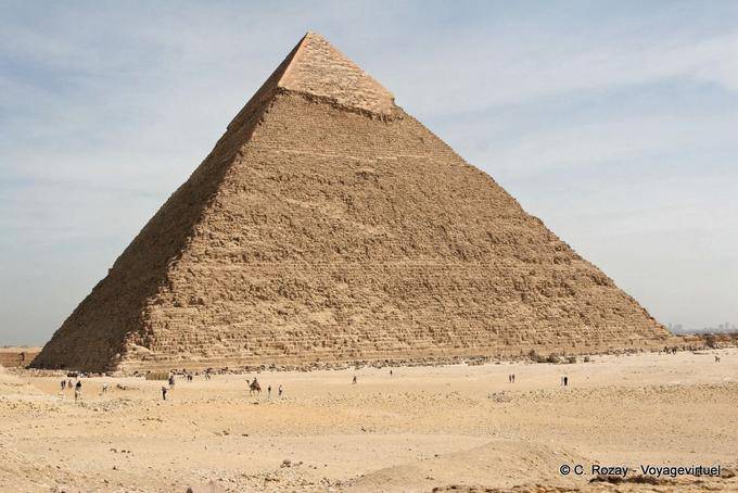 Chephren Pyramide: die Gesichter in den vier Himmelsrichtungen ausgerichtet - Aegypten