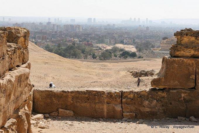 Ansicht von Kairo Giza Necropolis - Aegypten
