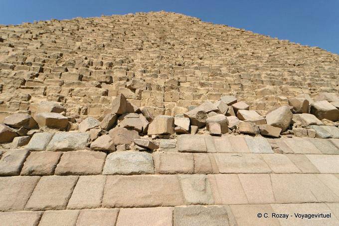 Bau Zeige in den Himmel, Cheopspyramide in Gizeh - Aegypten