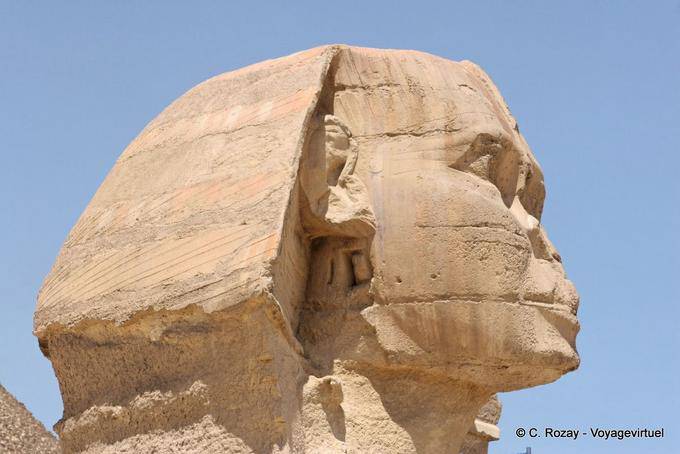 Der Kopf der Sphinx in Gizeh - Aegypten