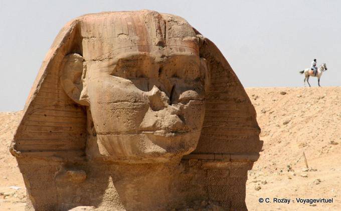Die Sphynx, drei Viertel, Giza - Aegypten