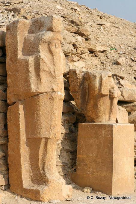 Karyatiden Statuen von Djoser, Sakkara - Aegypten