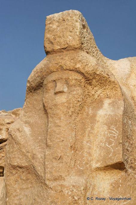 Kopf ersten Osirian Kolosse, Djoser, Sakkara - Aegypten