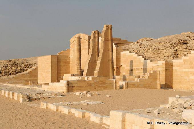 Ruinen des Tempels T, Sakkara, Djoser - Aegypten