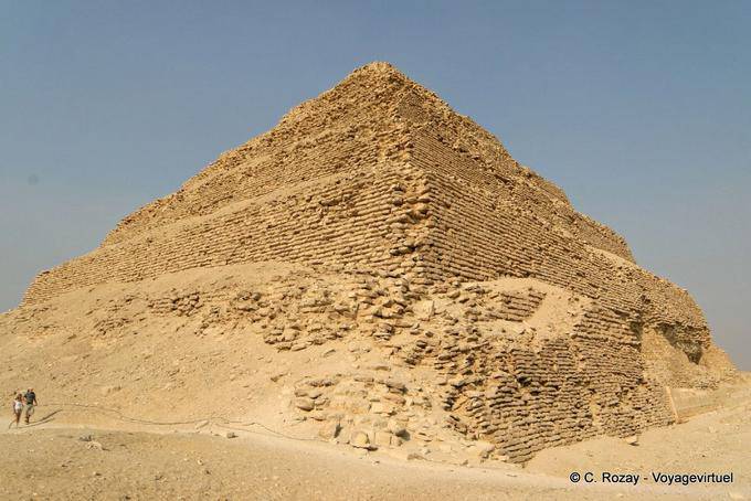 Sand auf der Pyramide in Sakkara - Aegypten