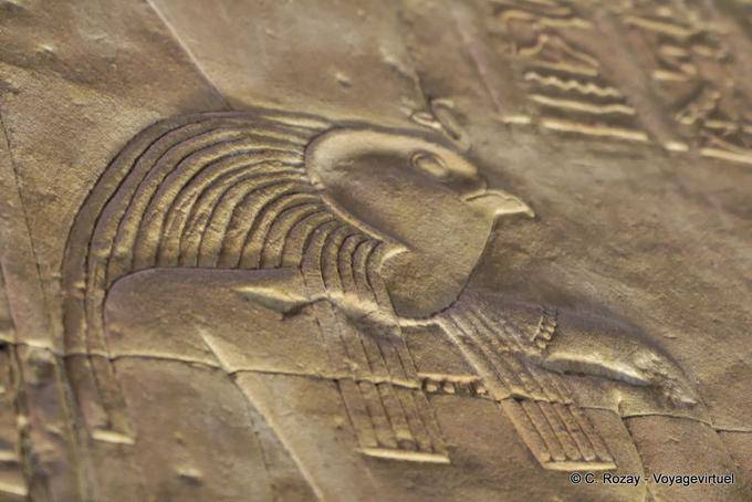 Horus Profil in das Allerheiligste, Edfu - Aegypten