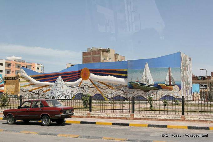 Fresko in der Stadt Hurghada - Aegypten