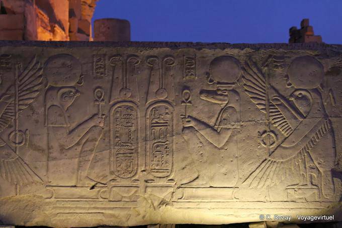 Architrave, Horus und Sobek Tempel von Kom Ombo - Aegypten