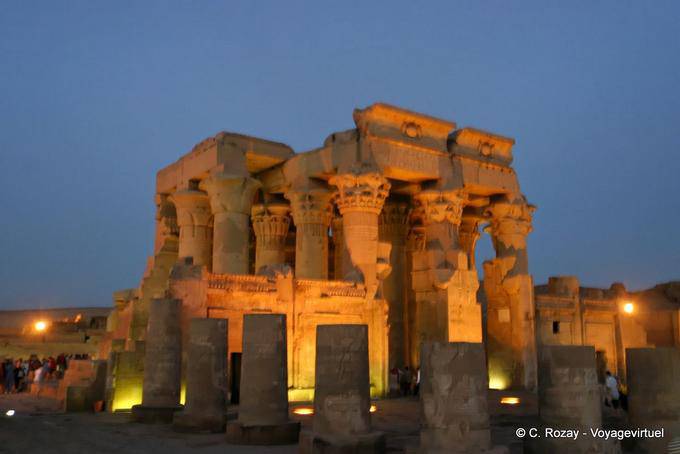Nachtansicht, Tempel von Kom Ombo - Aegypten