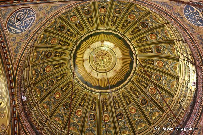 Goldene Kuppel, in der Moschee Mehmed Ali, Kairo - Aegypten