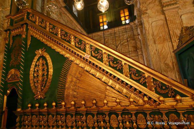 Rampe reich Innenseite der Mohammed-Ali-Moschee, Kairo dekoriert - Aegypten