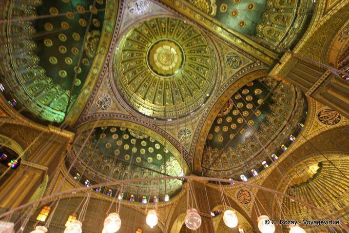 Inner Pracht Mehemet Ali Moschee, Kairo - Aegypten