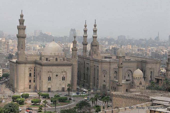 Sultan Hassan-Moschee und Al-Rifai-Moschee, Kairo - Aegypten