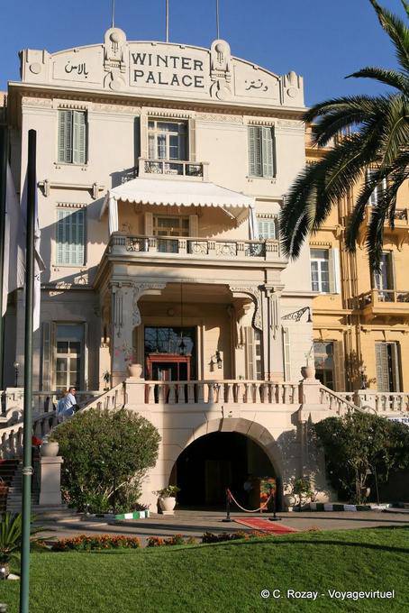 Der Eingang zum Winter Palace, Luxor - Aegypten