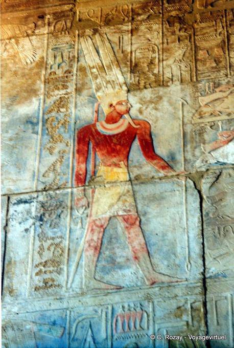 Farben für einen Pharao, Erleichterung, Karnak-Tempel erhalten - Aegypten
