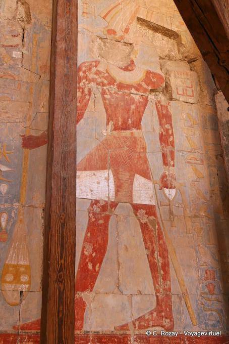 Hatschepsut Mann ins Gesicht riss, Deir el-Bahari - Aegypten