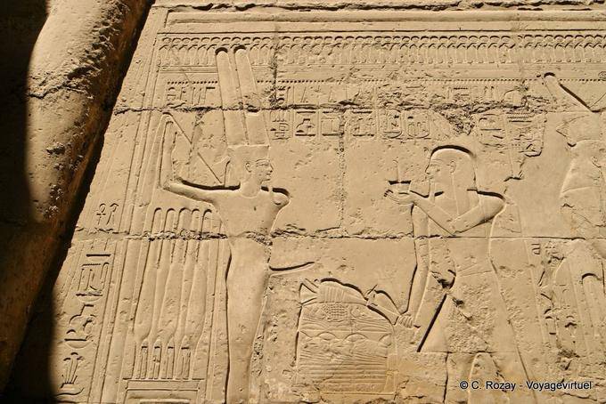 Amon ithyphallischen, Erleichterung Karnak-Tempel - Aegypten